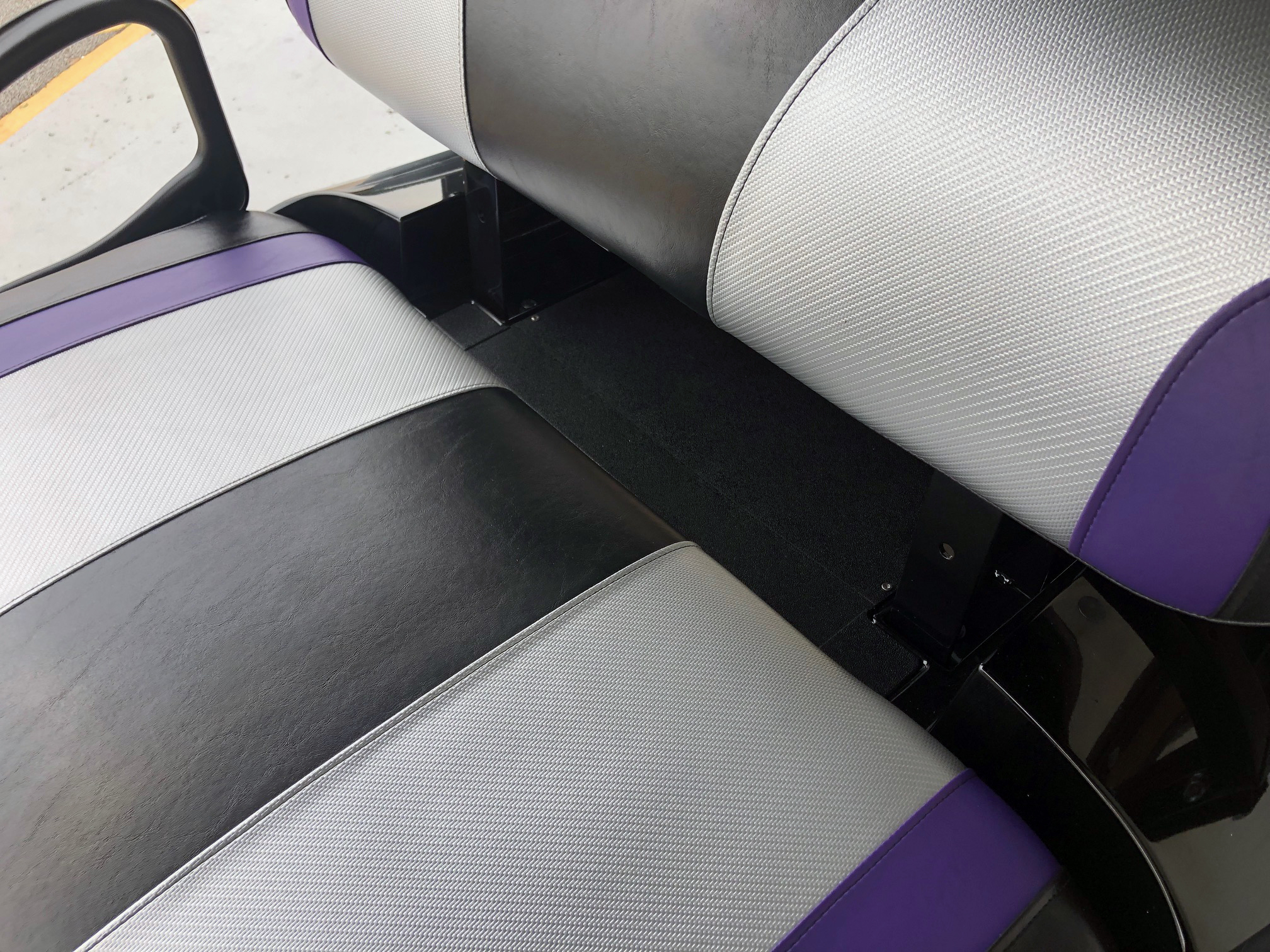 Black Silver Purple Golf Cart Seats