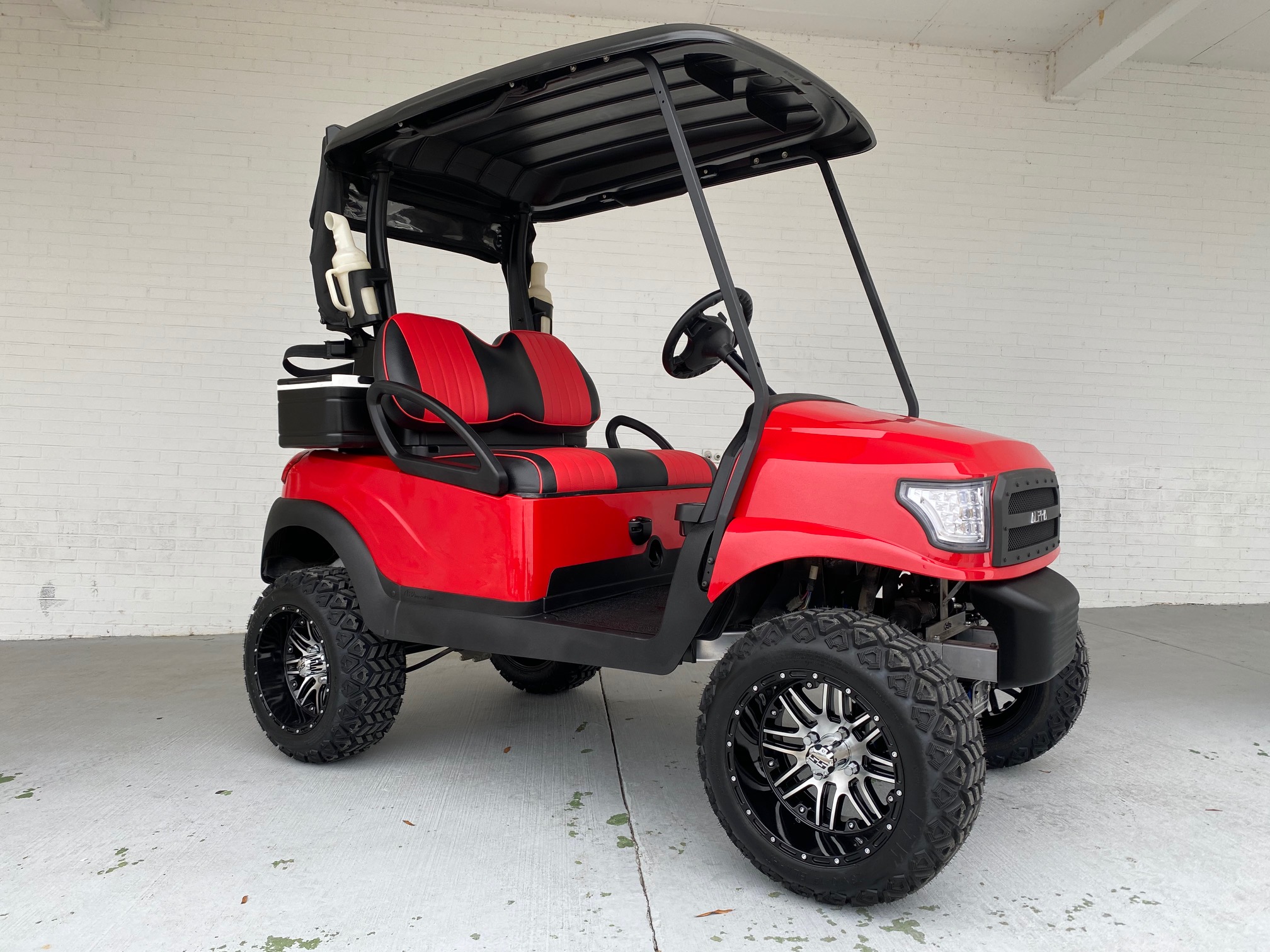Golf Ready Alpha Red Golf Cart