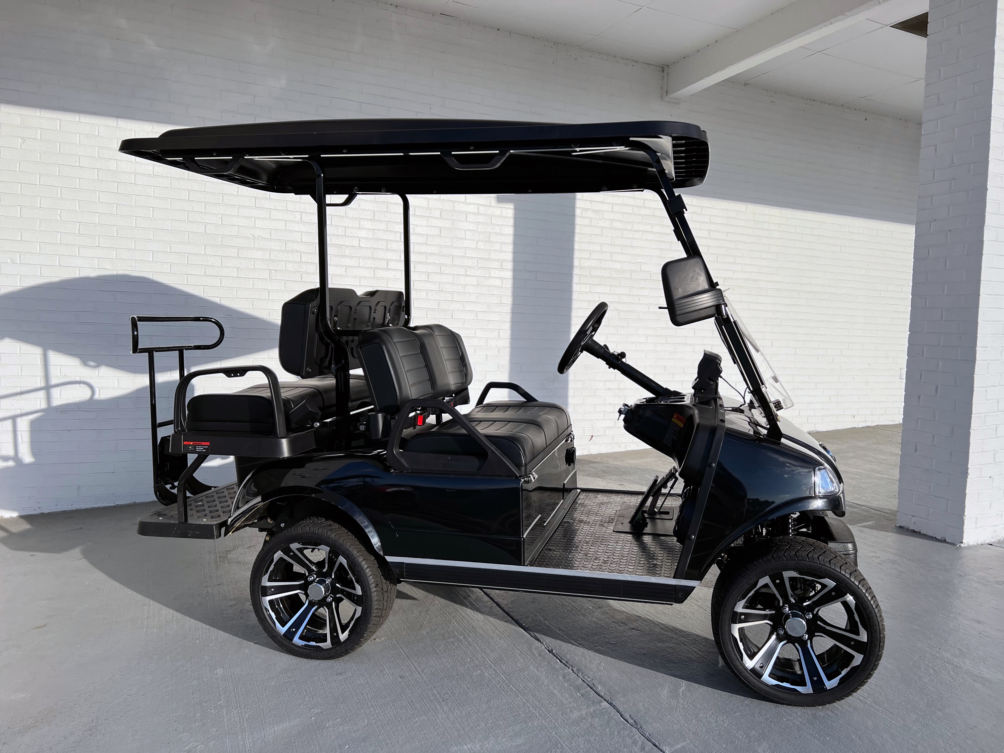 Black Out Evolution Classic 4 Plus Golf Cart | Golf Carts - Lifted