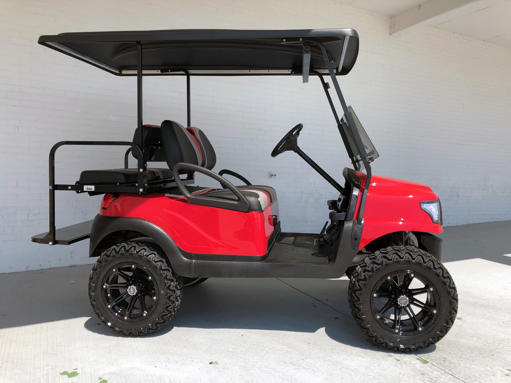 Alpha Red Lifted Club Car Precedent Golf Cart | Golf Carts - Lifted