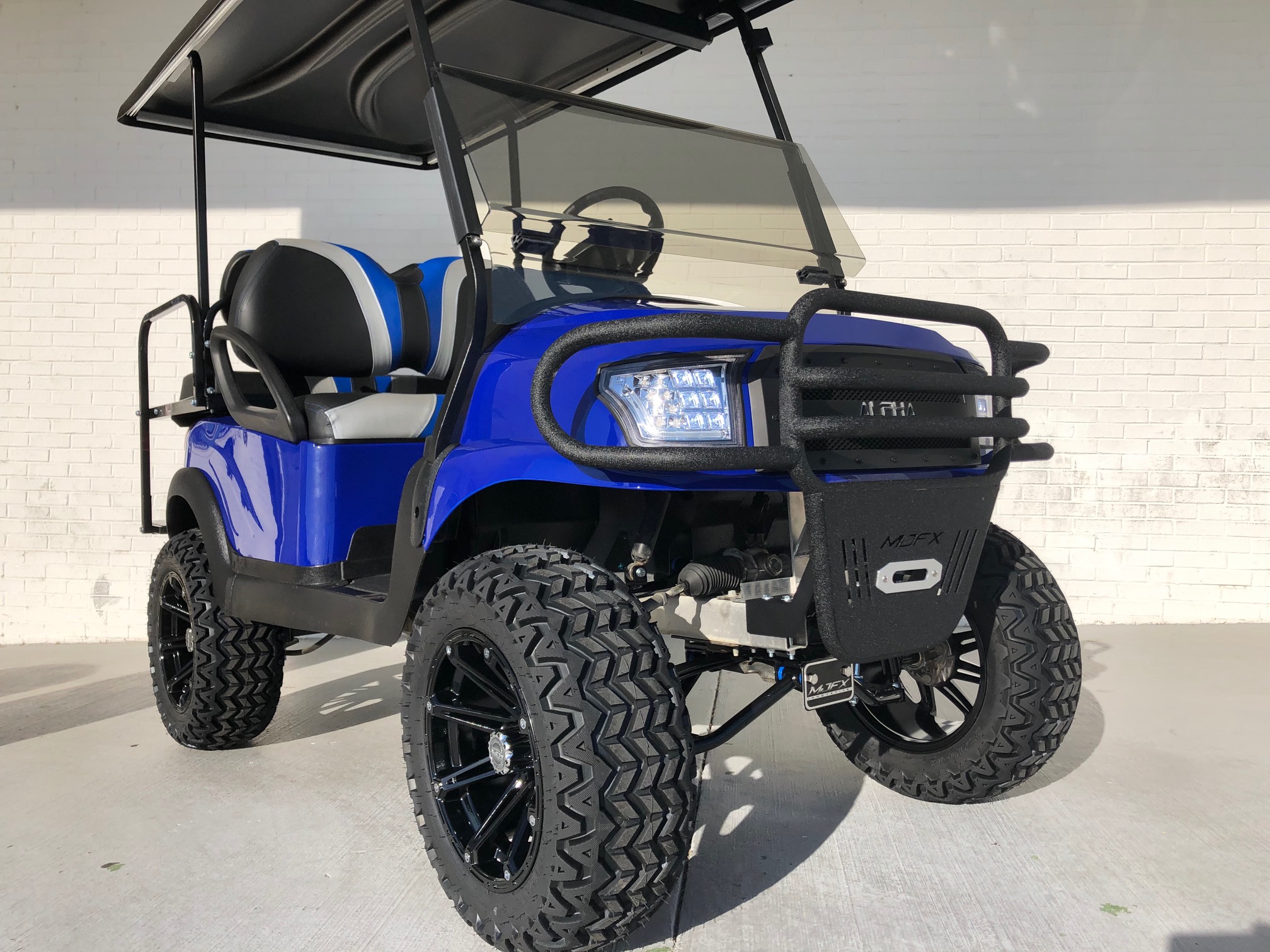 Alpha Blue Lifted Club Car Precedent Golf Cart | Golf Carts - Lifted