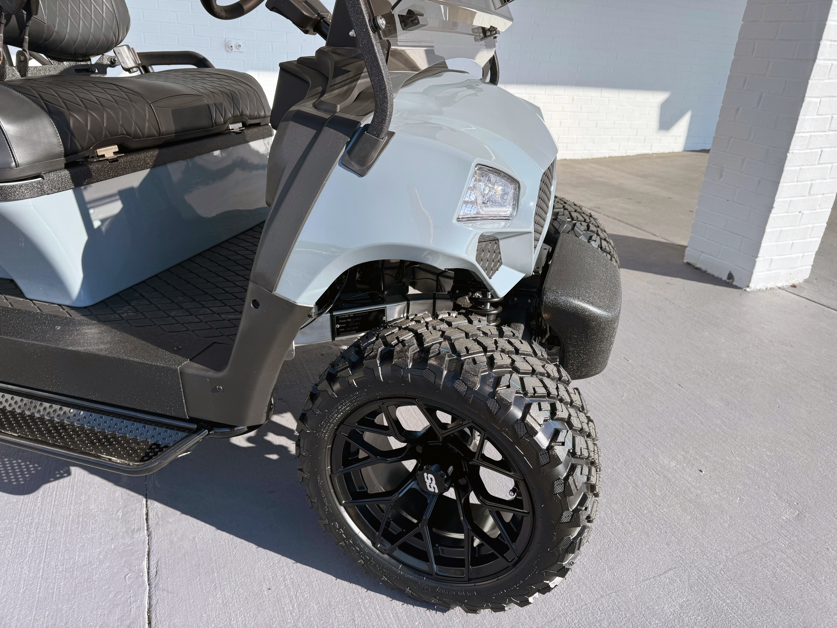 Cement Gray Contender 4 Sport Lithium Golf Cart | Golf Carts - Lifted