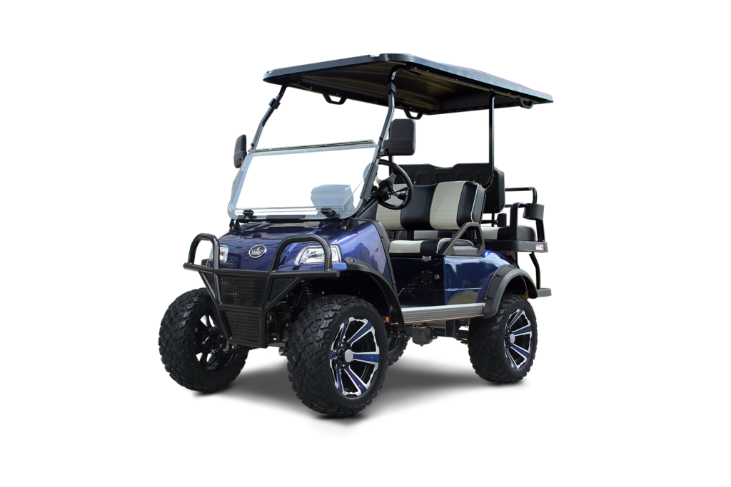 Navy Blue Evolution Forester Golf Cart | Golf Carts - Lifted